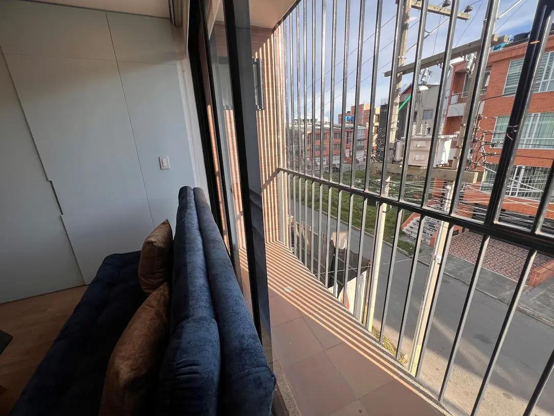 Vista exterior desde el ventanal del apartamento 302