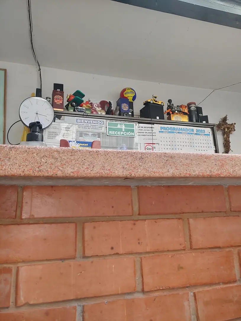 Mostrador de recepcion de Hotel La Margarita