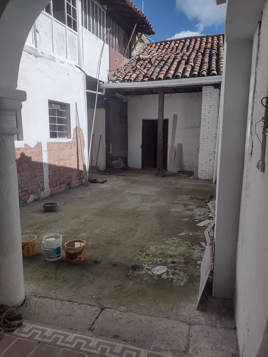 Patio 1 de Casa Colonial Centro en su estado actual, primera perspectiva